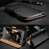 Samsung Galaxy A3 New 2016 Version Case Genuine Leather Case Wallet Pouch & Screen Protector + Cloth By Zonewire