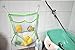 Homgaty Baby Kids Bath Toys Tidy Storage Suction Bathroom Stuff Organiser Net Mesh Bag