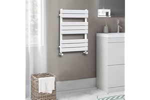 Warmehaus Rad - Toallero calefactor (800 x 500 mm), color blanco