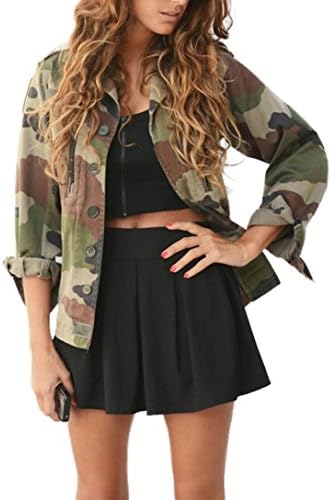 Women Jacket ,Yannerr Camouflage Autumn Winter Street Jacket (XL)