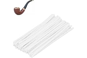 Mumusuki Limpiadores de Pipa para Fumar, Varillas de Algodón de Mezcla de 200 Piezas Boquilla para Humo de Tabaco Herramienta de Limpieza de Pipa para Fumar Desechable para Pipa de Vidrio
