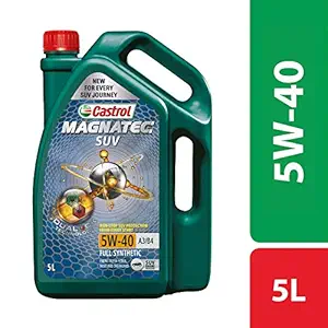 Castrol MAGNATEC SUV 5W-40 Full Synthetic Engine Oil for Petrol, CNG and Diesel SUVs (5L) (3421147)