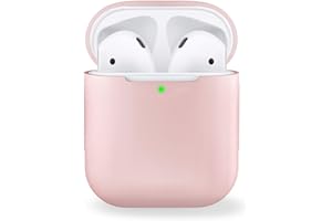 ‎MYGADGET MyGadget Silikon Hülle kompatibel mit Apple AirPods 1 & 2 Generation- Schutzhülle [Qi kompatibel] Etui Soft Silikonhülle Case Tasche in Rosa
