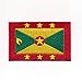 Produktbild 30 x 20 mm Grenada Flagge St. George’s Karibik Flag Aufnäher Aufbügler 1043 Mini