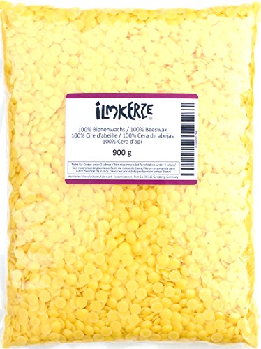100% reine Bienenwachs Pastillen, Kerze, 900 g