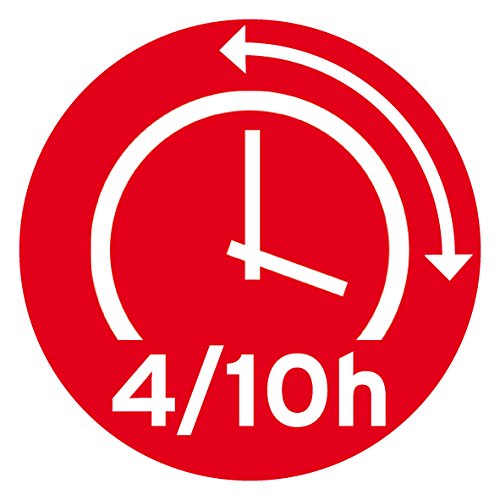 Brennenstuhl LED Taschenlampe mit Batterie / SMD LED Handleuchte mit 8 + 1 hellen SMD-LEDs (4 Stunden Leuchtdauer, drehbarer Haken, Magnet) Farbe: schwarz/gelb - 8