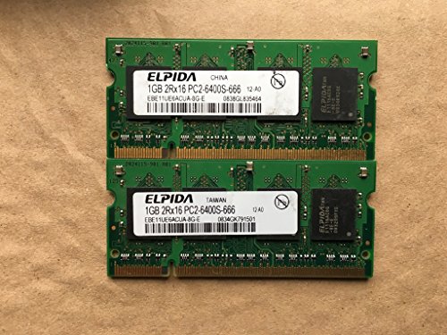 Notebook Ram: 1GB Elpida EBE11UE6ACUA-8G-E PC2-6400S-666 ID10936