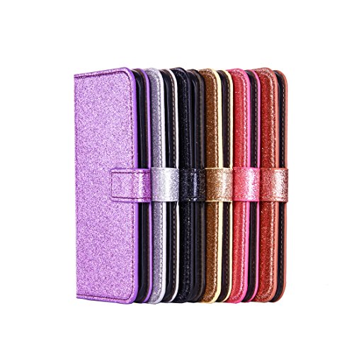 Samsung Galaxy S7 Hülle,Samsung Galaxy S7 Brieftasche Ledertasche Handy Hülle,Niedliche Vintage Slim dünn 3D Glitzer Bling Sparkle PU Lederhülle Kreative Persönlichkeit Design Muster Flip Schale Tasche Folio Wallet Bookstyle Klapphülle Case Cover für Samsung Galaxy S7,Magnetverschluss Leder Cover Case Hülle mit Ständer Etui Karten Slot Schutzhülle für Samsung Galaxy S7 5.1 Zoll Screen,Rose Gold - 2