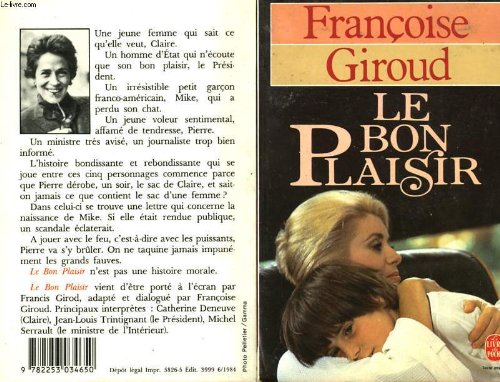 couverture de : Le bon plaisir