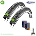 Produktbild 01022842SKDV17 2x Schwalbe Marathon Green Guard Reifen + Reflex + Schlauch 37-622 - (DV-17 Dunlopventil)