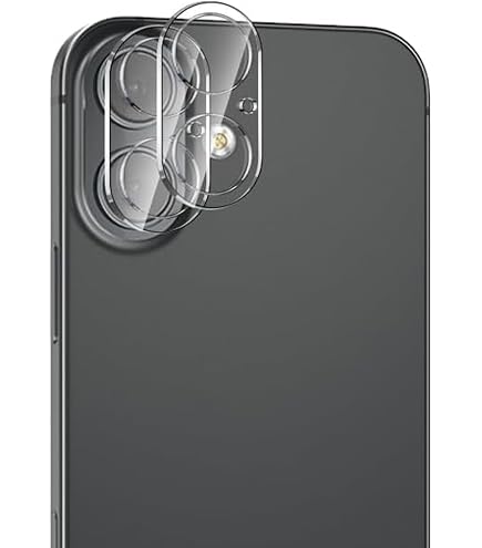 Protecteur Verre Trempé 9H Pour Objectif IPhone 16e - Lot De 2, Anti-rayures, Anneau Métallique, Installation Facile - 2