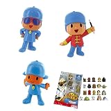 Figuras NO articuladas LOTE 3 FIGURAS Comansi Pocoyo - Pocoyo - Pocoyo con gafas de sol - Pocoyo domador + REGALO