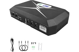 INVERCRIGIL Mini UPS Batteria di Backup per Router, con10400mAh con POE, Uscita USB 5V/2A DC 5V/9V/12V 2A per Modem, Telecamere di Sicurezza, Smartphone