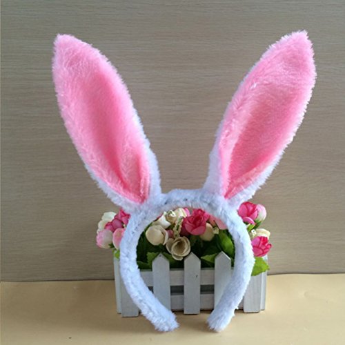 NUOLUX Plüsch Hase Ohren Haarbänder für Hochzeit Party Cosplay Kostüm, 6pcs - 3
