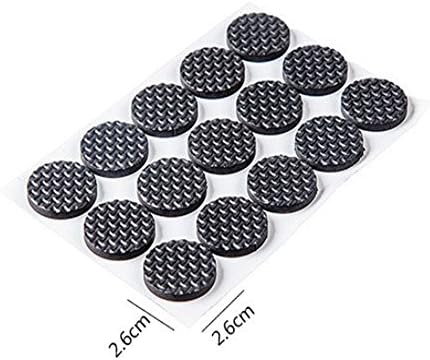 Allbusky Chair Pads Furniture Feet Pads Heavy Duty Adhesive Chair Leg Pads Furniture Pads Non Slip Floor Pad Foot Cover Self-Adhesive Pads Set of 90 (Round 26*26mm)