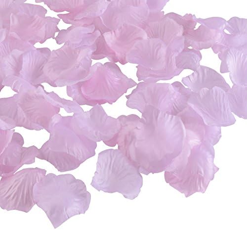 HCSTAR 1200pcs Silk Rose Petals Wedding Confetti Party Flower Favors Bridal Decoration,Baby Pink