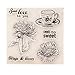 Produktbild Kimyu Blumen Tee-Muste Gummi Durchsichtiger Transparent Stempel DIY Collage Album Decor
