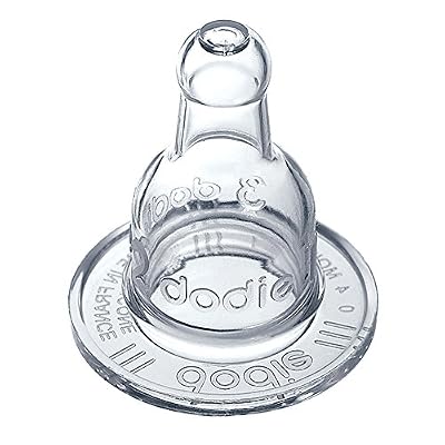 Dodie-Tétine Mon biberon 3 vitesses col étroit 0-6 mois silicone débit 1