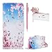 Produktbild für Samsung Galaxy S5 Neo / Galaxy S5 Hülle Leder ,SKYXD Rosa Blume und Bunte Schmetterling Muster PU Folio Klappbar Schutzhülle [Magnetverschluss / Brieftasche Kartenfach / Standfunktion] Klapphülle mit [Katze Handyanhänger + Eingabestift] 3 in 1 Zubehör Handy Tasche Etui für Samsung Galaxy S5/S5 Neo Case Bookstyle Flip Leather Cover With [Free Stylus and Dust Plug]