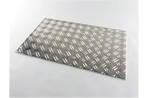 SCHLÖGEL GMBH Lamiera scanalata in alluminio da 3,5/5 mm, 90 x 1000 mm.