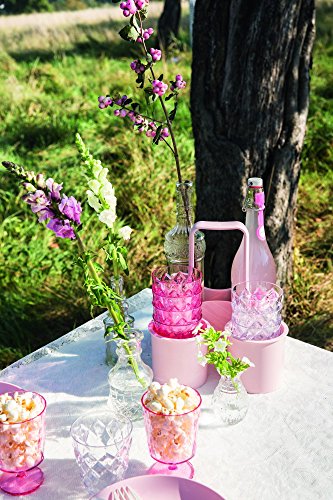 koziol Flaschenträger Caddy, Kunststoff, powder pink, 24 x 24 x 26.1 cm - 3