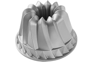 Nordic Ware 59937 Stampo Kugelhopf, Alluminio, Argento
