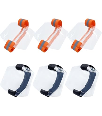 Lot De 8 Porte-badges De Bras Transparents - Sangle élastique Noire Réglable - Étanche, Universel - Pour Bureau, événements, Ski