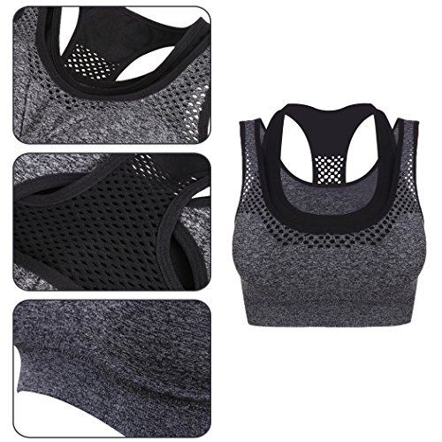 Zeagoo Damen Yoga BH Sport Fitness BH Tank Top - 3