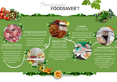 Foodsaver FSB3202-I Folienbeutel 32 Stück 28×36 cm / Vakuumrollen für lebensmittel / Vakuumierer - 4