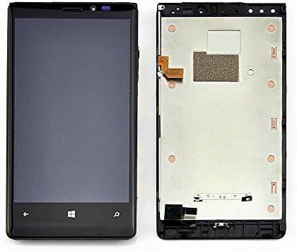 WeDone For Nokia Microsoft lumia 920 LCD Display Touch Screen Digitizer Glass Assembly and Bezel Frame Replacement with Tool Kit (Black)