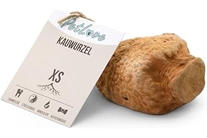 PetLove Kauwurzel für Hunde aus Baumheide • Natürliches Kauspielzeug hypoallergen • Kauknochen ohne Zusätze, ohne Kalorien, ohne Chemie • Größe: XS (50-124g) • Für Welpen