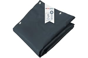 Tecplast Bâche pour Carport 3x5 m LP506CP Gris Anthracite - Garantie 5 Ans - Toile PVC étanche pour abri de Voiture