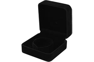 UOWAN 1 PCS Velvet Bracelet Box, Bangle Bracelet Gift Box Long Chain Jewelry Display Boxes Black Bracelets Display Case Watches Necklaces Storage for Engagement Wedding Birthday Mothers Day Mom Presents