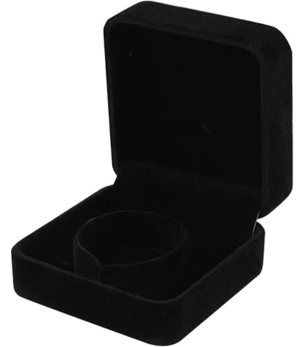 Boîte à Bijoux Velours Noir Avec Chaîne - 22,5 Cm, Pour Collier, Cadeau Mariage, Anniversaire, élégante