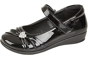 BOULEVARD APPAREL GROUP Us Brass Paige Ii Stangen Schuhe mit angebrachter Strass Brosche für M?dchen