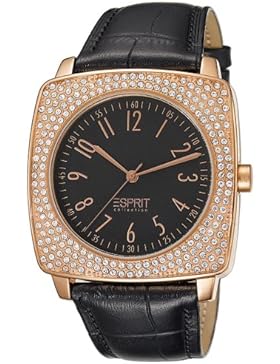 Esprit Collection Damen-Armbanduhr tychess rosegold Analog Quarz Leder EL101312F04