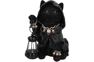 Nemesis Now Reapers kot kot latarnia figurka, czarna, 18,5 cm