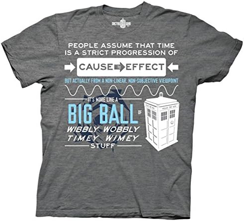 PEDD Ripple Junction Dr Who Wibbly Wobbly Quote Adult T-shirt
