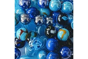 mesbilles 50 Billes en Verre Lagon par MaRécréation