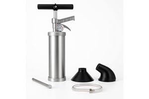 BRÜTAL Déboucheur Canalisation WC Haute Pression – Pistolet à Air Comprimé Puissant Réutilisable – Déboucheur Toilettes, Évier, Lavabo, Douche – Sans Produit Chimique – Outil Antiblocage Universel