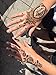 STENCILS TATTOO HENNA Mehndi Tattoo Template 2 pieces for Left and Right Hand - single use S106 - for Henna Glitter and Airbrush Tattoo