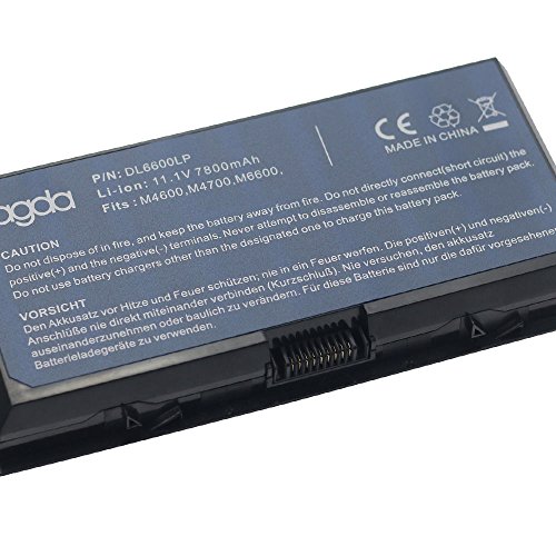 AGDA®Laptop Battery for Dell Precision M4600 M4700 M6600 M6700 0TN1K5 FV993 PG6RC R7PND KJ321 11.1V 7800mah 86WH Black 18 month warranty - 3