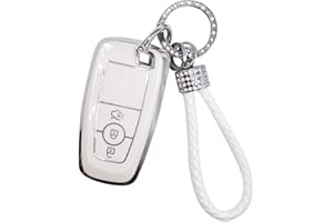 RCBDCYGJ Autoschlüssel Hülle, Schlüsselcover Schlüsselgehäuse Schlüssel Schutzhülle Passt für Ford Ford S-Max F150 Mk4 Focus Mustang Ecosport Fusion Edge Explorer Lincoln MKC MKX MKZ