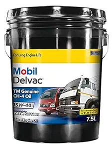 Mobil Delvac TM Genuine API CH-4 15W-40 Diesel Engine Oil for Truck (7.5L)