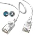 Produktbild AIXONTEC Cat6a Netzwerkkabel Weiß| dünnes lan kabel mit 2,8 mm Kabeldurchmesser | flexible Netzwerkkabel UTP-Ethernet-Kabel | 500 MHz | Halogenfrei | kompatibel zu CAT 5e / CAT 6 / CAT7 | 10/100/1000/10000Mbit/s | für Switch, Router, Modem, Patchpannel, Access Point, Patchfelder, X-box, IP-Kammera (3,0m)