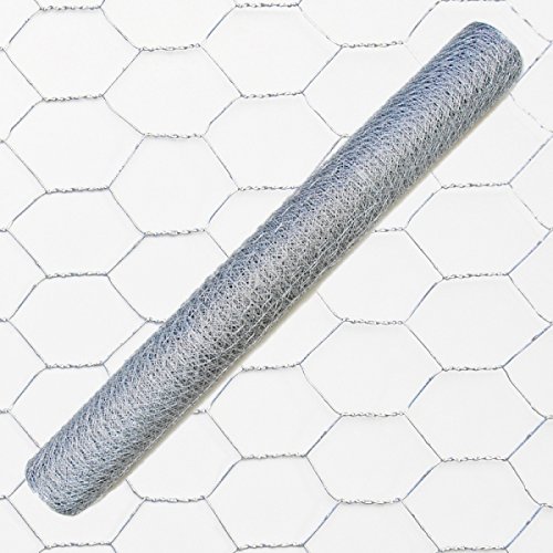 hadra Sechseck-Geflecht / Drahtzaun / Drahtgeflecht – VERZINKT – Maschenweite und Größen wählbar – MW: 13mm | B: 1000mm | L: 10m - 3