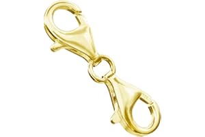 MATERIA by Matthias Wagner Podwójne zapięcie na karabińczyk srebro 925 do wymiany w 2 kolorach