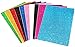 KABEER ART Self Adhesive Easy to Peel Off Glitter EVA Foam Sheets, A4 Size, Pack of 10 (Assorted Colors) RS.195.00