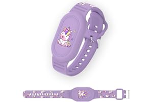 AIYAAIYA Süßes Armband für Galaxy SmartTag 2, Silikon Cartoon Armbandhalter Kompatibel mit Samsung Smart Tag 2 wasserdichte Hülle für Kinder und Ältere Menschen (Pferd)