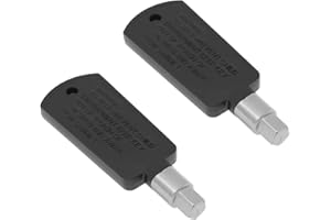 The Lord of the Tools 2Pcs Mini Fridge Key Lock Freezer Door Key Replacement Pentagonal Hole Key Accessories for Chassis Distribution Box Refrigerator 5.8x6mm Black